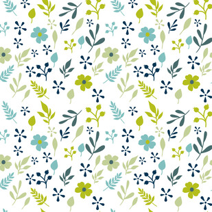 清新花卉图案背景设计