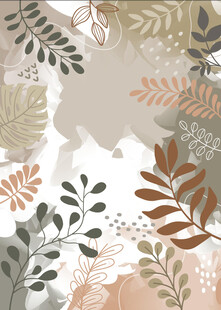 植物花卉抽象背景图案