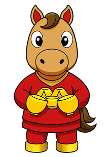 红衣小马贺新春