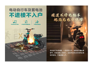 电动自行车不进楼图片