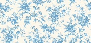 蓝白花卉图案纹理背景