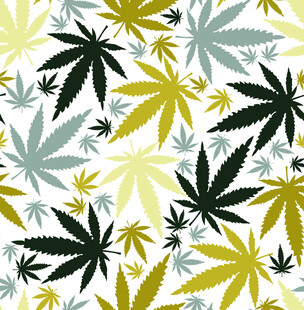 大叶图案背景纹理