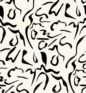 黑白抽象线条纹理图案