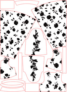 花卉图案的家居装饰设计图