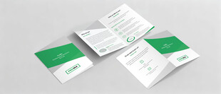 对折页二折页样机