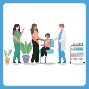 医生为患者进行身体检查