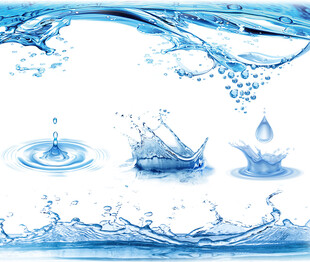 免扣水纹水波水滴喷溅