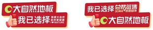 大自然地板代言牌