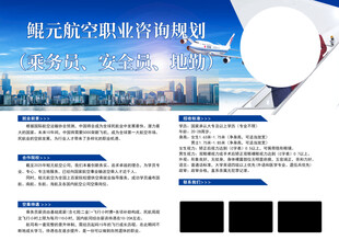 航空服务宣传页设计模板