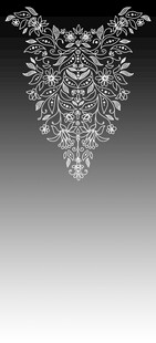 精致银饰项链图案设计