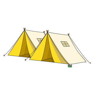 帐篷手绘