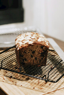 自制美味香蕉面包出炉