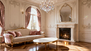 法式风格3dmax客厅效果图