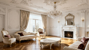 法式风格3dmax客厅效果图