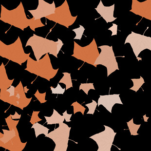 飘落的多彩枫叶图案