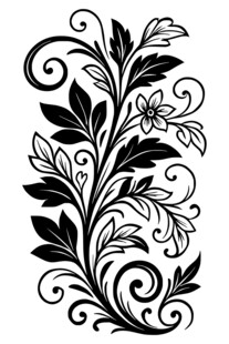花卉藤蔓装饰图案