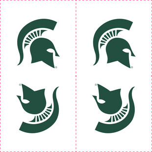 斯巴达勇士头像矢量图案