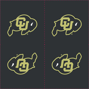 金色鱼形标志设计图案