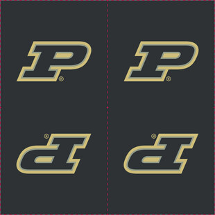 字母P与D图案设计