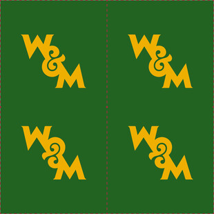 黄绿相间字母图案设计