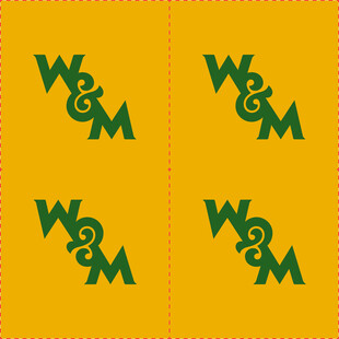 黄色背景上的绿色图案