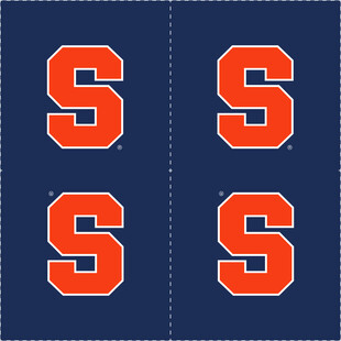 重复的橙色字母S图案