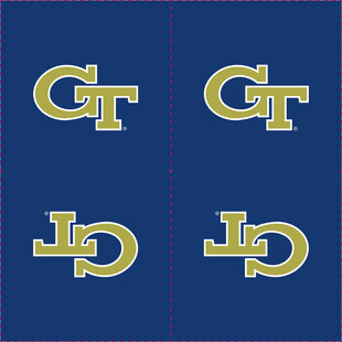 蓝色背景的字母标志图案