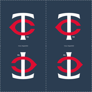 红蓝几何图案对称设计