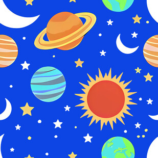 梦幻宇宙星球图案背景