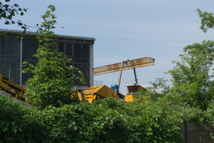 户外停放的老式飞机