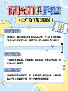 保险知识宣传海报