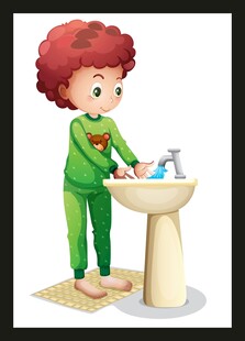 小孩洗手