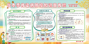 秋冬季传染病防控知识宣传栏