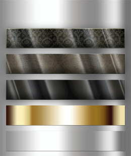 金属质感条纹素材图层样式