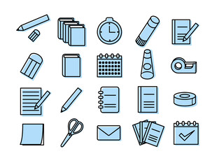 办公用品图标集合