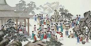 古代群像场景图