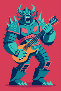 机械怪兽激情弹吉他