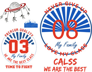 复古风格运动班服图案