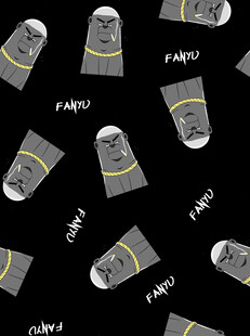 卡通图案的无缝背景设计