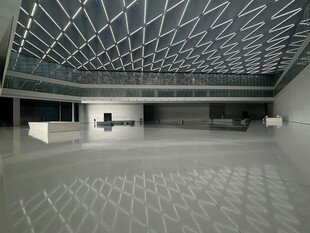 空旷现代室内空间场景