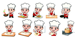 原创卡通厨师