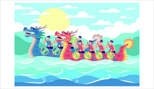 龙舟竞渡迎端午