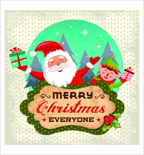 圣诞欢乐插画