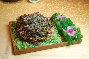 创意绿植造型菜品