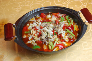 美味蔬菜肉末煲