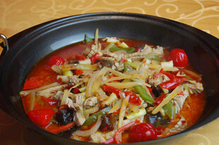 香辣番茄炒杂蔬