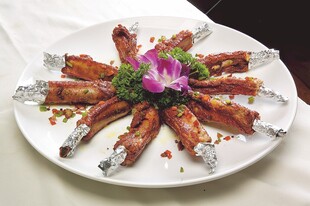 培根卷烤物摆盘精致