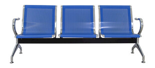 三人位金属公共等候椅