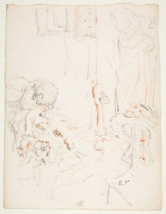 素描人物场景速写