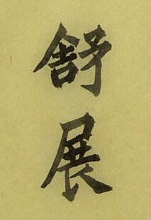 舒展 杨克东书法作品